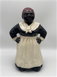 Cast Iron Mammy Door Stop Figurine