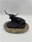 After Charles M. Russell Bronze "Longhorn"