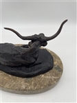 After Charles M. Russell Bronze Longhorn