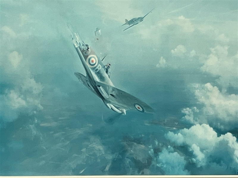 Frank Wootten Lithograph "Bader Bale Out" 