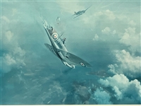 Frank Wootten Lithograph "Bader Bale Out" 