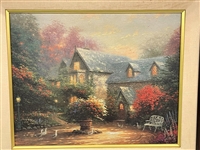 Thomas Kinkade Lithograph on Canvas