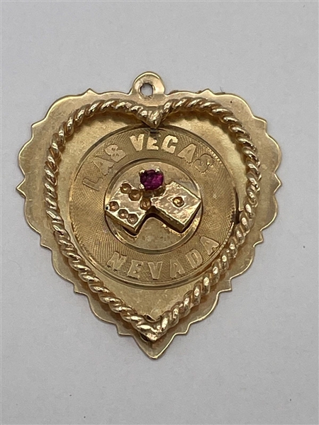 14k Gold Las Vegas Pendant