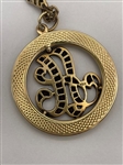14k Gold Garnet Pendant on Chain