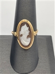 14k Gold Cameo Ring
