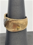 10k Gold and Diamonds Chunky Band