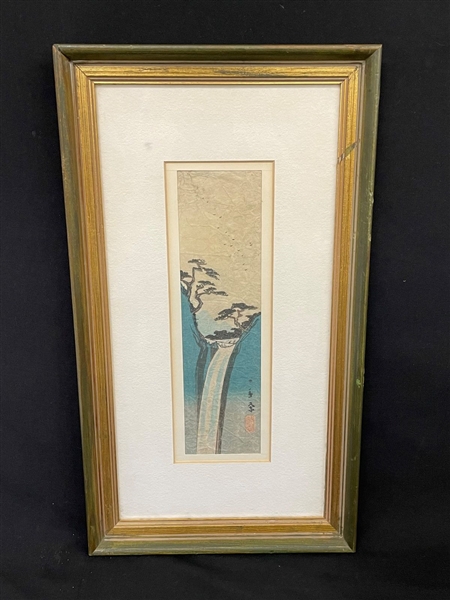 Hiroshige Framed Woodblock