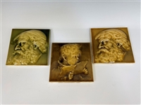 (3) Majolica Architectural Tiles