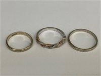 (3) 14k Gold Bands