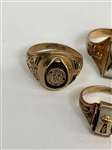 (5) 10k Gold Class Rings