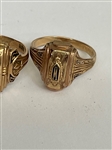 (5) 10k Gold Class Rings