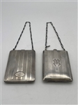(2) Sterling Silver Ladies Compact/Coin Holders