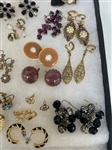 (50) Pairs of Costume Jewelry Earrings