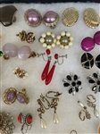 (50) Pairs of Costume Jewelry Earrings