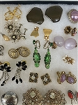 (50) Pairs of Costume Jewelry Earrings