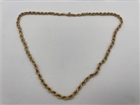 14k Gold Rope Necklace