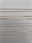 (4) 14k Gold Necklaces