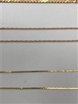 (4) 14k Gold Necklaces