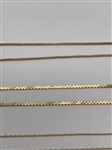(4) 14k Gold Necklaces
