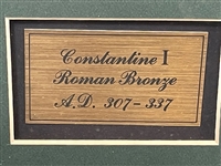 Ancient Roman Bronze Coin Framed Gulfstream Rarities