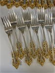 (92) Piece Gorham Golden Medici Sterling Silver Flatware Set Service For Twelve
