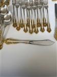 (92) Piece Gorham Golden Medici Sterling Silver Flatware Set Service For Twelve