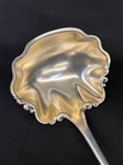 Unusual Sterling Silver Scalloped Bowl Punch Ladle