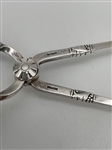 Georg Jensen Sterling Silver Sugar Tongs Heart Handles
