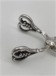 Georg Jensen Sterling Silver Sugar Tongs Heart Handles