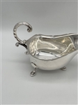 English Birmingham Sterling Silver Footed Sauce Boat