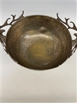 Stag Silver Plated Hammered Punch Bowl