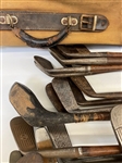 (21) Group of Wood Golf Clubs and Early Bag
