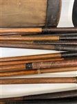 (21) Group of Wood Golf Clubs and Early Bag