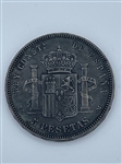 1891 Spain 5 Pesetas KM 689 (#358)