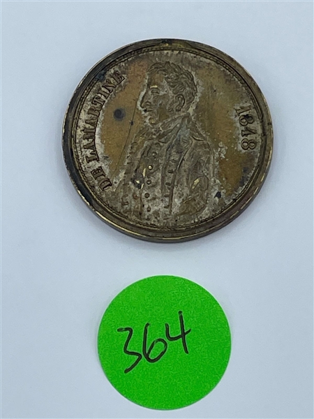 1848 Frqance Alphonse de Lamartine Medal (#364)