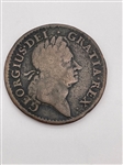 (2) 1723 Woods Hibernia Colonial Copper 1/2 Pennies (#372)