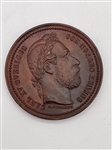 1872 Sweden Charles XV Anniversary Birth and Death Medal (#376)