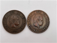 (8) Portugal 20 Reis Coins (#377)