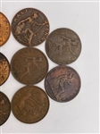 (11) Great Britain Copper Half Pennies (#380)