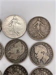 (13) France 2 Francs Silver Coins (#382)
