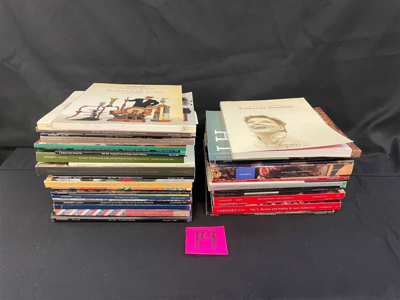 (40+) Estate Auction Catalogs from Sotheby's, Christie's and Others