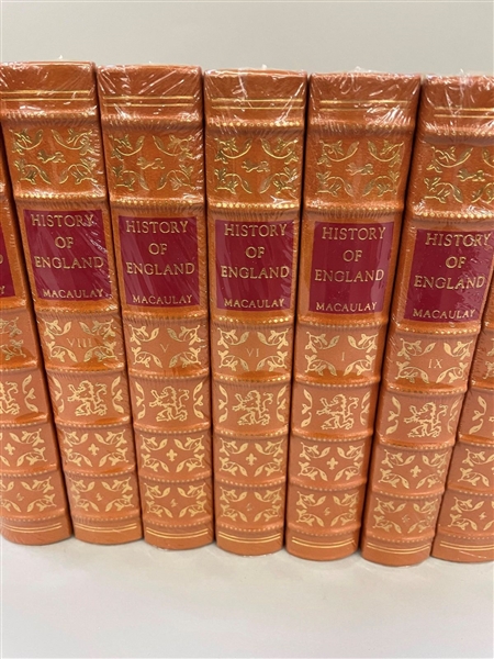1993 Lord Macaulay History of England 10 Volume Set Easton Press Wrapped Set