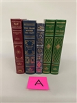 (5) Franklin Library Books: Humboldts Gift, Two Years Before the Mast, Trial of Hawley 