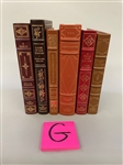 (6) Franklin Library Books: Bell For Adano, Arrowsmith, Lamb in His Bosom, Others