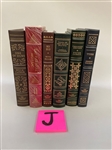 (6) Franklin Library Books: Ludlum, Ferber, Melville, Dreiser
