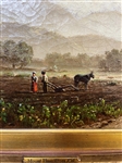 William Marple (Amer. 1827-1910) Original Oil Painting Morning Mount Hamilton, CA. 1878