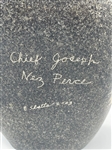 Granite Etched Sculpture Chief Joseph Nez Perce