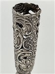 German Silver Hanau Bud Vase Possibly Wolf and Knell