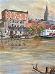 Richard Kohl Cuyahoga River Scene Painting
