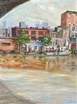 Richard Kohl Cuyahoga River Scene Painting